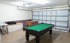 Game-room with pool table