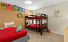 Bedroom #5 with a twin/twin bunk bed and a twin bed