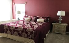 Bedroom #2 with queen bed and en-suite