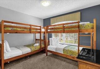 Boys bedroom with two bunk beds