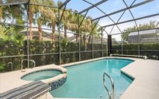 Private south-facing pool and spa area