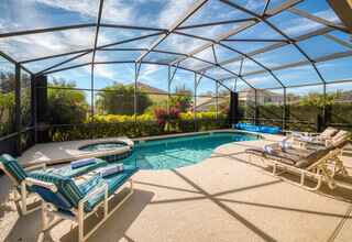 Disney Magic, Orlando Florida south-facing pool villa with 7 bedrooms