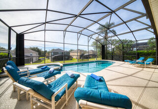 Emerald Magic, Orlando Florida south-facing pool villa with 6 bedrooms