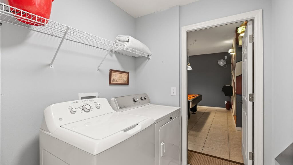 Full size laundry facilities in the villa