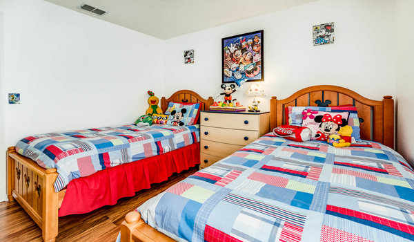 Mickey Mouse bedroom with two twins