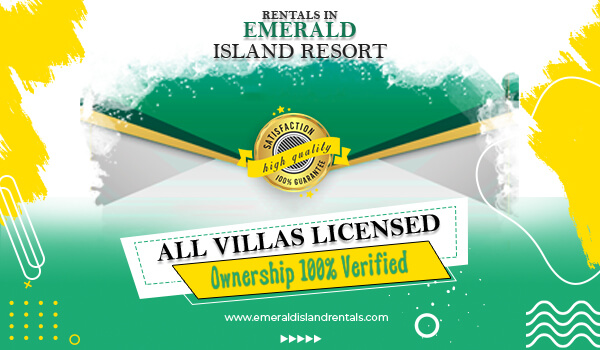 All vills are licensed and ownership 100% verified