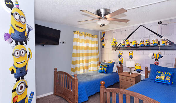 Bedroom 6 decorated in Minions theme