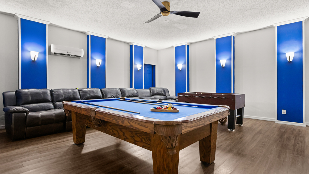 Private games and entertainment room