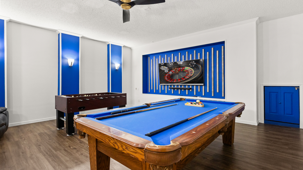 Private games and entertainment room