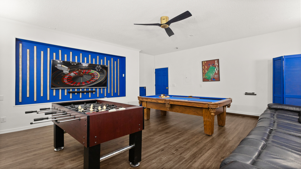 Private games and entertainment room