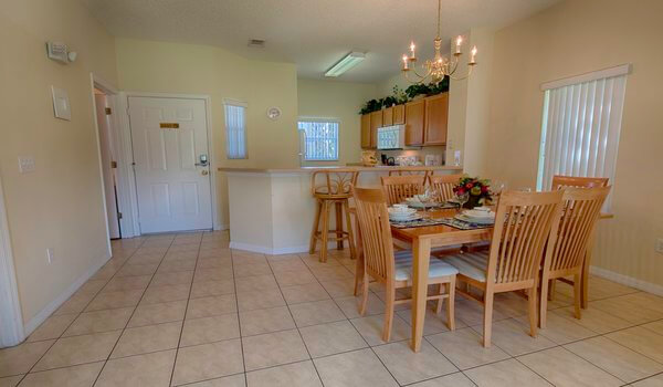 Dining and kitchen areas